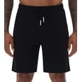 thumbnail image 3 of Satankud Men's Casual Cargo Shorts Classic Relaxed Drawstring Stretch Elastic Waist Beach Shorts with 5 Pockets Black-42, 3 of 11