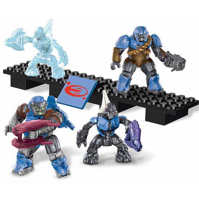 Lotto 5 Figure Halo Mega Bloks Covenant Grunt Battle Unit - Usate, Da Collezione
