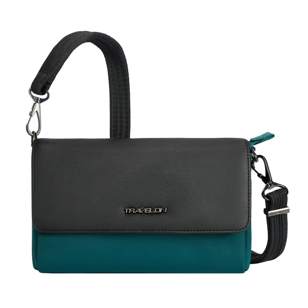 Travelon Anti-Theft Addison Convertible Crossbody/Belt Bag, Evergreen