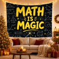 thumbnail image 3 of Transportation Vehicles Math with Magic Chalkboard Textured, Playful Watercolor for Transportation Fans, Wall Decor, Graduation Gift, Tapestry Wall Hanging for Dorm and Living Room, 3 of 7