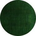 thumbnail image 1 of Ahgly Company Indoor Round Abstract Green Contemporary Area Rugs, 4' Round, 1 of 1