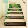 thumbnail image 3 of 6 uds 3d azulejo piso escalera pegatinas baño cocina decoración impermeable Mural calcomanías arte papel tapiz, 3 of 5