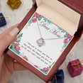 thumbnail image 5 of Dear Mom Necklace, Mother Necklace, Mom Gift, Mother's Day Gift, Mother's Day Necklace, Mother Daughter Gift, - Love Knot Necklace - Message Card & Gift Box, 5 of 5