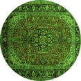 thumbnail image 1 of Ahgly Company Indoor Round Persian Green Traditional Area Rugs, 4' Round, 1 of 1