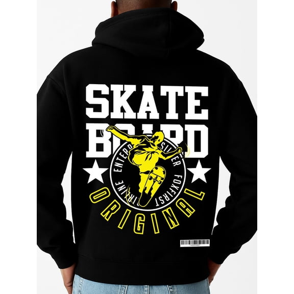 Skateboarder Hoodie hoodies mens sweater hoodie black Perfect for Fall & Winter pullovers dames Vintage Unisex Shirt Graphic Tee tshirts