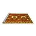 thumbnail image 2 of Ahgly Company Machine Washable Indoor Rectangle Persian Yellow Traditional Area Rugs, 5' x 7', 2 of 4