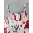 thumbnail image 4 of Sedceaty Kids Girl Sleeveless Jumpsuit Casual Christmas Cartoon Printed Spaghetti Straps Rompers for Toddler, 4 of 9