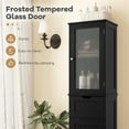 thumbnail image 6 of Giantex Tall Bathroom Storage Cabinet, Narrow Slim Linen Tower, Freestanding Floor Cabinet, Black, 6 of 8