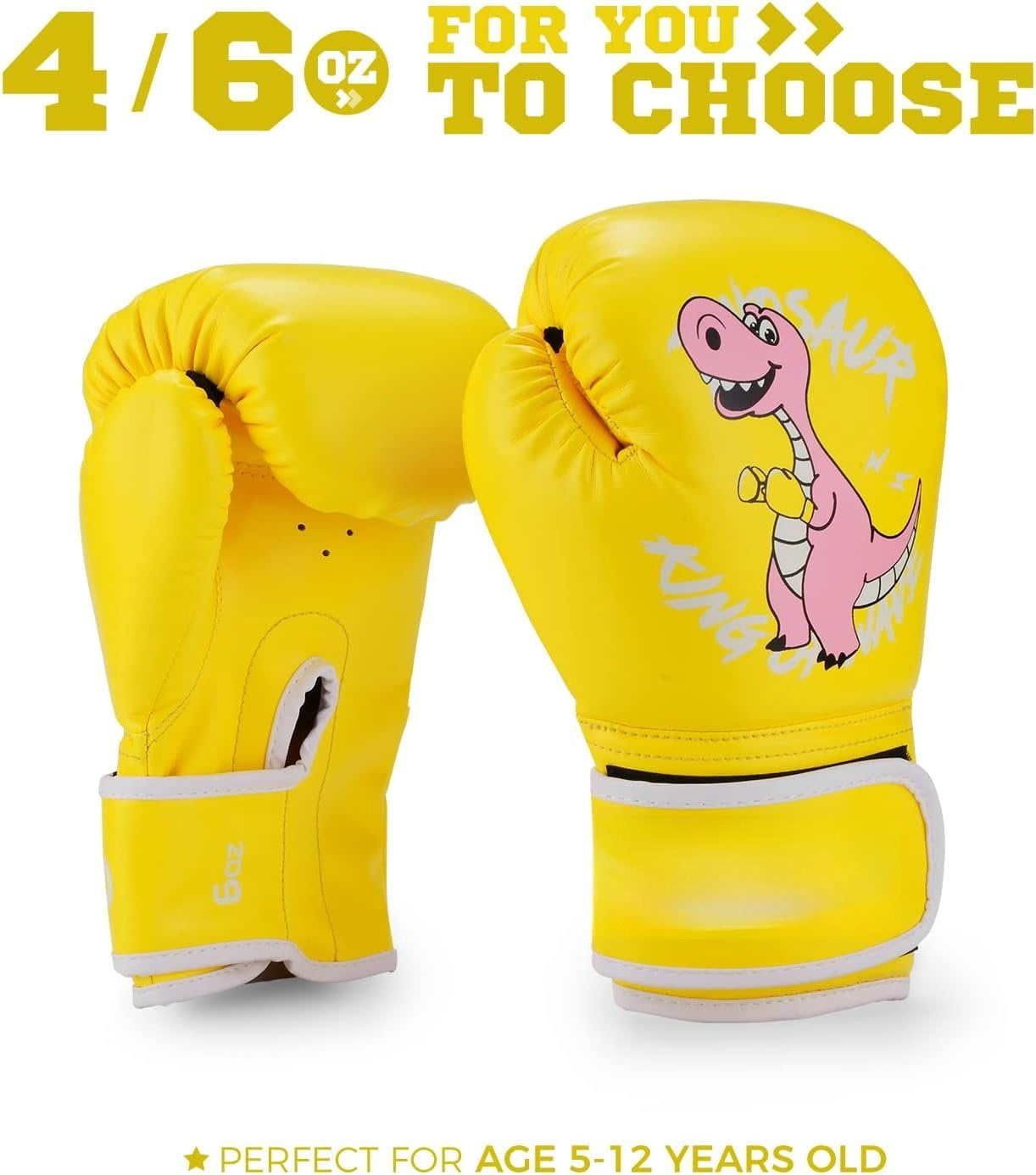 Boxing Gloves for Boys and Girls, Youth Boxing  Gloves for  3-15, 4&6OZ Punching Bag Kickboxing Thai Mitts MMA  Sparring Gloves