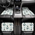 thumbnail image 7 of Zufioo Anchors And Shells Print Car Floor Mats Four-piece Set, Car Interior Accessories - Corrosion-resistant, Non-Slip, Suitable for Cars, Trucks, Vans, 7 of 7