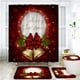 thumbnail image 4 of Cortina de ducha impresa Bearachild Navidad poliéster 3 piezas para cuarto de baño, 4 of 6