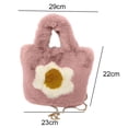 thumbnail image 2 of Mochila de peluche, bolso esponjoso, bolso suave para niños, regalo para niñas y mujeres, 2 of 5