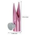 thumbnail image 2 of OUNONA 2Pcs Pink Dual Slot Makeup Pencil Sharpener Compact Portable Sharpener for Eyebrow Lipliner, 2 of 8