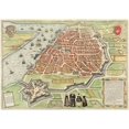 thumbnail image 2 of Hoefnagel, Joris 18x14 White Modern Wood Framed Museum Art Print Titled - View of Antwerp from Braun and Hogenbergs Civitates Orbis Terrarum, 2 of 4