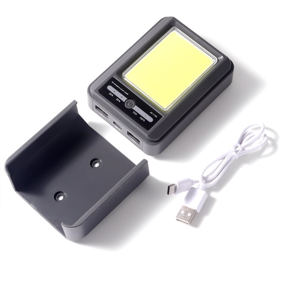 6000mAh LED Camping Lantern Rechargeable, 600LM Tent Light with Base, Portable Work Light, Power Bank Function, Emergency Flood Light for Hurricane, Power Outages Car Repair