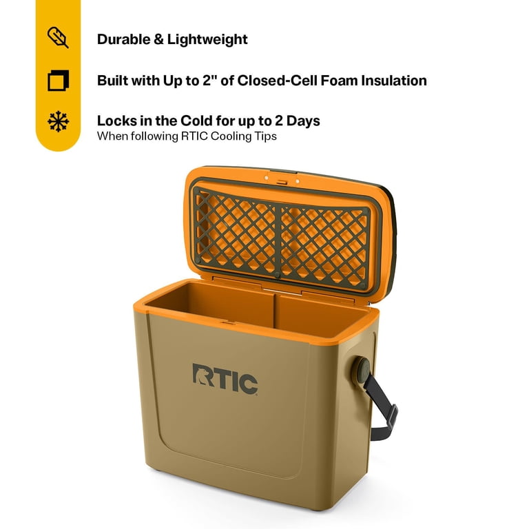 RTIC, Hard-Sided Ice Chest Cooler, 16 QT, Fits 20 Cans - Walmart.com