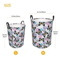 thumbnail image 3 of Sikiie Bright Butterflies1 Print Round Dirty Clothes Basket, Waterproof Standing Foldable Storage Basket, for Laundry Room, Bedroom, Bathroom Storage-Small, 3 of 6