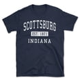 thumbnail image 1 of Scottsburg Indiana Classic Established Men's Cotton T-Shirt, 1 of 1