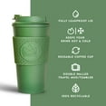 thumbnail image 3 of Neon Kactus 16 oz Double-Walled Eco-Friendly Leakproof ReusableTravel Mug, Black, 3 of 6
