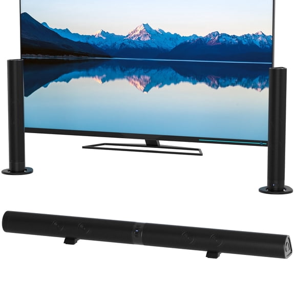 VIPQV Sound Bar for Smart TV, 2CH Detachable TV Sound Bar with Subwoofer, Bluetooth/AUX/Opyical/USB Connection,2-in-1 Home Theater Surround Sound