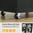 thumbnail image 5 of BGTREND 28" Tall & Slim Laundry Hamper with Lid 65L Rolling Laundry Hamper with Wheels Narrow Laundry Basket Collapsible Dirty Clothes Hamper (Black & White), 5 of 10
