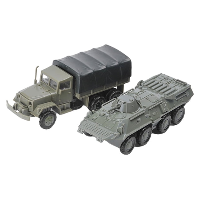 1/72 transportador de personal M35 camión y -80 modelo de de vehículo coleccionables decorativos Sunnimix Tanques en miniatura