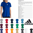 thumbnail image 2 of EK0103 Adidas Women's Creator Short Sleeve Shirt Royal/White S, 2 of 2
