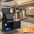 thumbnail image 2 of BCBYou 5-Drawer Rolling Tool Chest Tool Box, Lockable Drawer Organizer(Black), 2 of 6