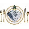 thumbnail image 2 of Heduofu Christmas Cloth Napkins, Winter Snow Trees Dinner Decoration Washable Napkins 4 PCS, 2 of 7