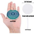 thumbnail image 2 of RYLABLUE Mandala Floral Bule Green Gradient Patterns Set of 4 Car Coaster for Drinks, Absorbent Ceramic Stone Coasters Cup Mat with Cork Base for Home Kitchen Room Coffee Table Bar Decor, 2 of 5