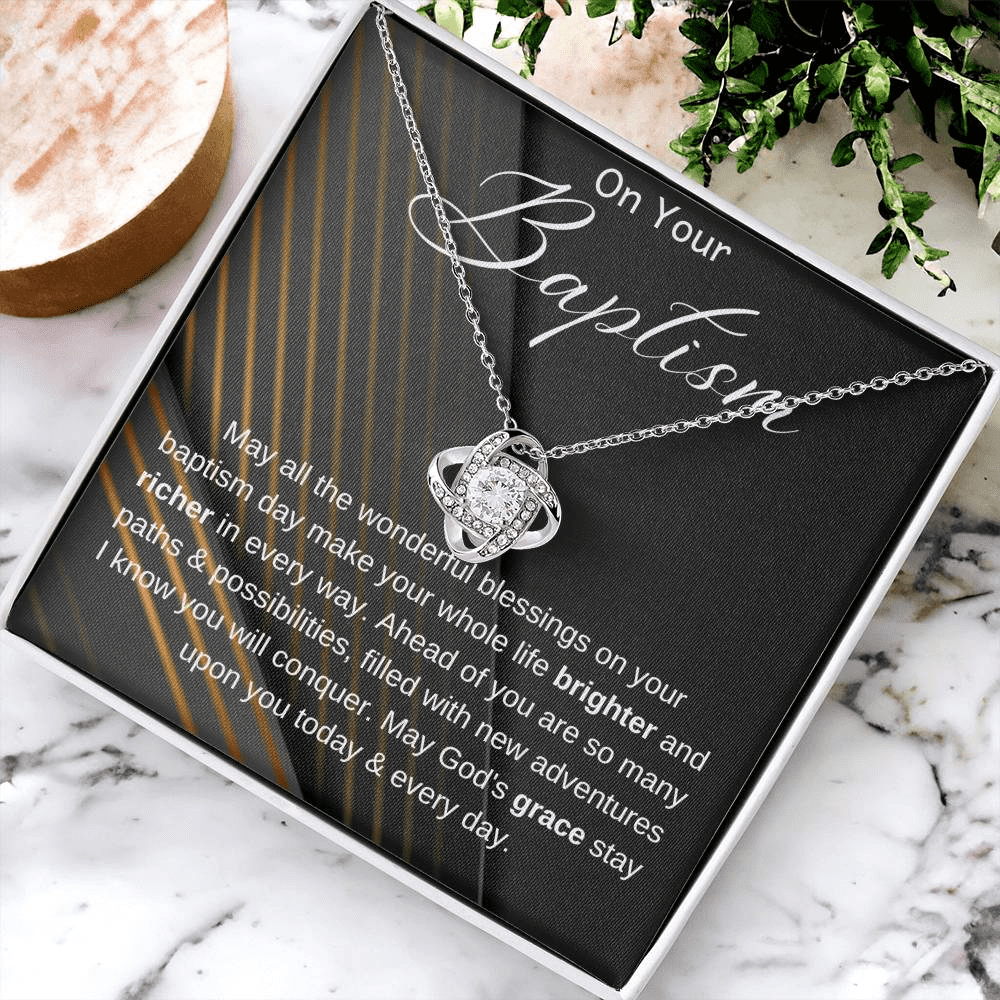 Baptism Gift, Baptism Gift Necklace, Adult Baptism Gift Necklace, Baptism Keepsake, LDS Gift, Baptism Jewelry, On Your Baptism Gift Necklace