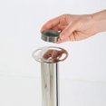 thumbnail image 3 of M&T Displays Chrome Polish Crown Top Stainless Steel Stanchion Pole, 3 of 7