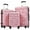 Pink, variant on Euroco 3 Piece Luggage Sets, ABS+PC Hardshell Suitcase with TSA Lock and Spinner Wheels,Lightweight Suitcase Set for Family Travel,Pink