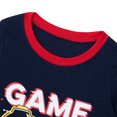thumbnail image 5 of NIPAXO Boys Pajamas Set Long Sleeve Game Over Graphic Top and Gaming Controller Print Pants Sleepwear for Kids, 5 of 8