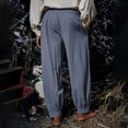 thumbnail image 5 of Muscularfit Vintage Mens Casual Pants Baggy Pants Joggers with Pockets Men's Pants Taper Gray High Rise Classic Fit Size XL, 5 of 5