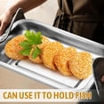 thumbnail image 3 of Juego de 3 bandejas para empanizar, bandejas para horno, bandejas para preparar alimentos, bandejas profesionales fáciles de limpiar para cocinar y, 3 of 8
