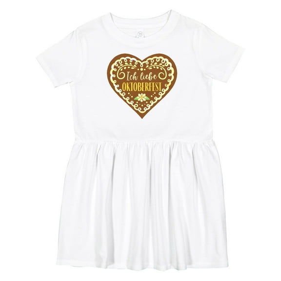 Inktastic Ich Liebe Oktoberfest Girls Toddler Dress