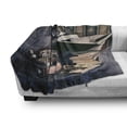 thumbnail image 3 of Gothic Soft Flannel Fleece Throw Blanket, Portrait of Steampunk Woman with Medieval Vintage Outfit Art of Historic Fashion, Cozy Plush for Indoor and Outdoor Use, 60" x 80", Brown Teal, by Ambesonne, 3 of 6