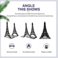 thumbnail image 3 of 2pcs Tower Shape Bookend Delicados titulares de libros Bookends Metal Bookends Stands decorativos de libros decorativos, 3 of 6