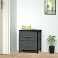 thumbnail image 5 of TKOOFN 2 Chest Drawers Dresser, Wood Top Organizer Unit Fabric Drresser for Bedroom, Closets, Dorm Room, Living Room, 5 of 8
