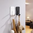 thumbnail image 5 of Ganchos de pared, soporte adhesivo para toallas para colgar abrigos, sombreros, toallas, batas, llaves, ropa, gancho de armario para cocina, baño, oficina (paquete de 6), 5 of 5
