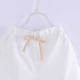 thumbnail image 4 of Mooqilaa Girls Athletic Shorts, Elastic Waist Relaxed Fit Cotton Summer Kids Running Shorts White Size 5-6T, 4 of 7