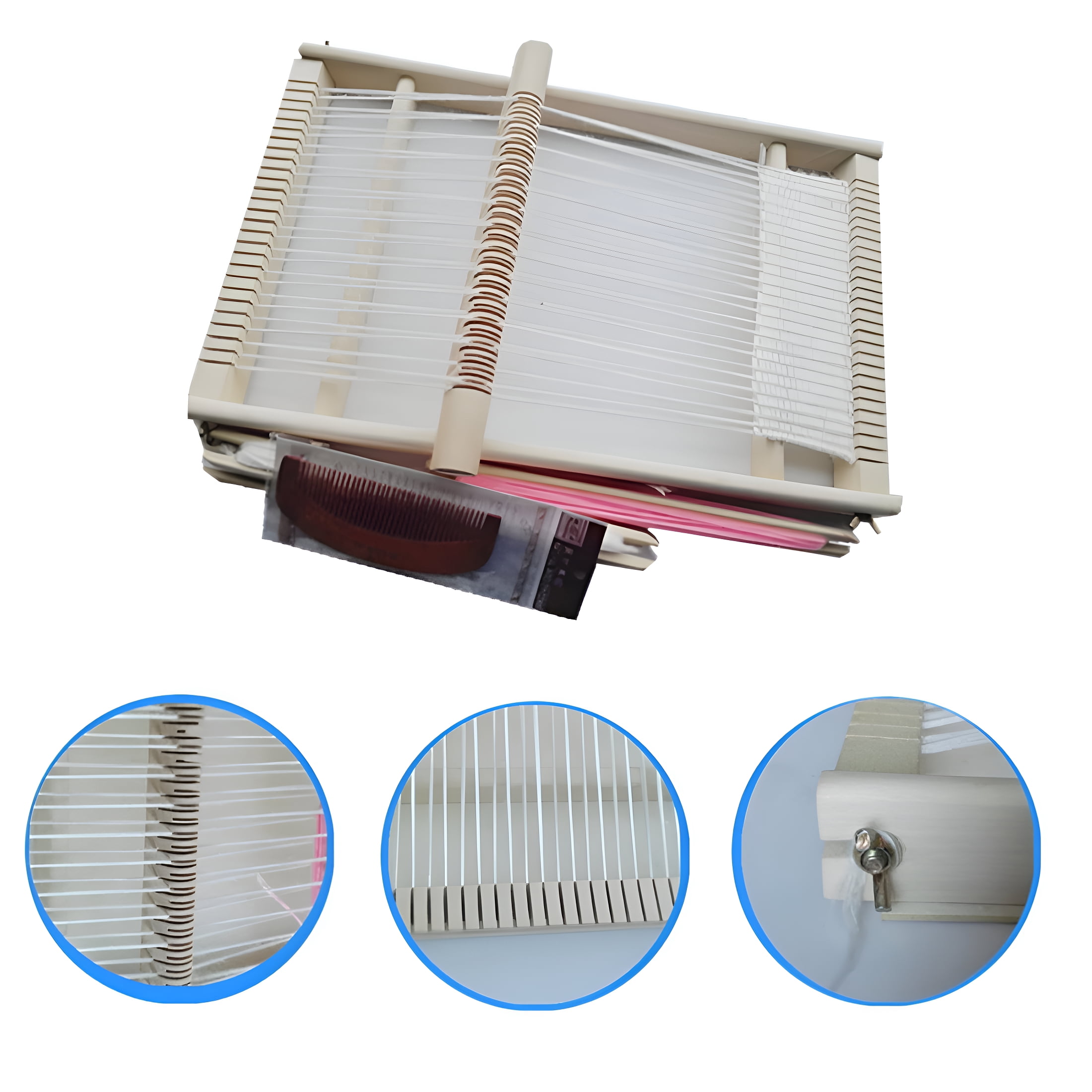 BESTSKY 2026 New Children'S Wooden Loom Kit Diy Hand-Knitting Machine for Tapestry Weaving Beginners Kids Adults Beginner Knitting Kit