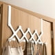 thumbnail image 1 of Estantes para colgar ropa con ganchos retráctiles detrás de la puerta, tipo perchero, sin necesidad de agujeros, para dormitorio., 1 of 6