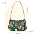 thumbnail image 3 of FORMRS Womens Shoulder Bag with Chain Strap Clutch Purse Cute Tote Handbag, Green Christmas Trees, 3 of 7