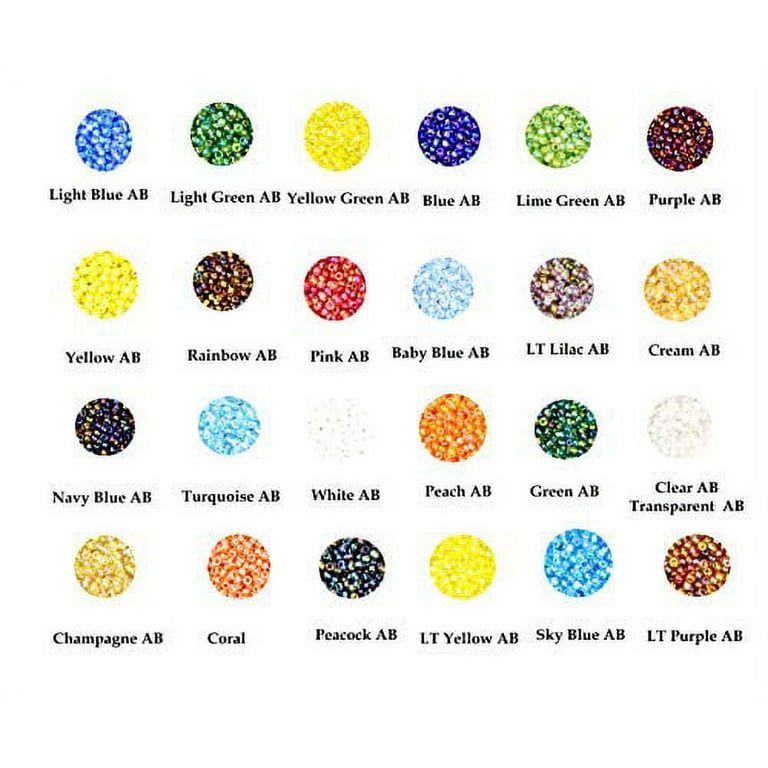 Mandala Crafts Glass Seed Beads for Jewelry Making - Mini Glass Beads for  Bracelets Waist Beads - Small Pony Beads Kit Bulk Beading Supplies for  Crafts Round 9000 PCs 3 X 2mm Size 8/0 