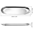thumbnail image 2 of Uxcell Candle Tray Holder, 9inch Stainless Steel Oval Plate for Home Decor Silver, 2 of 6