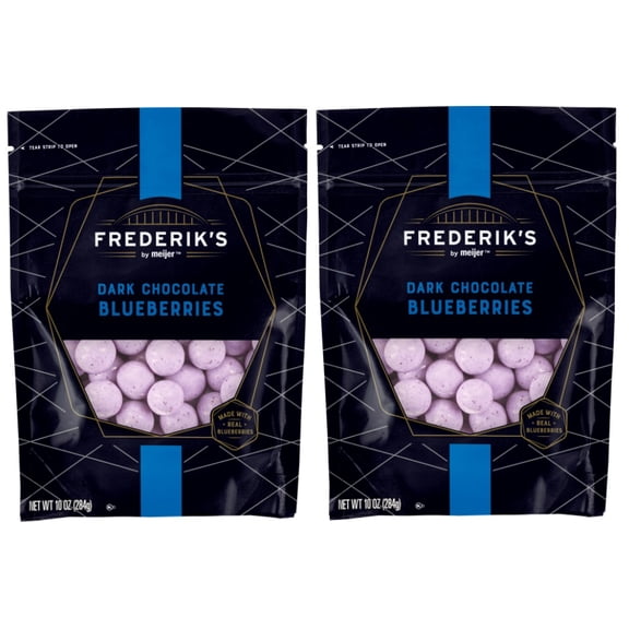 Frederik's Dark Chocolate Blueberries, 10 Ounces (2 Bags)