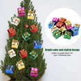thumbnail image 4 of Paquete de 48 cajas decorativas NQ Caja de Navidad Colgantes de cartón Adornos navideños coloridos Caja de regalo de cubo Árbol de Navidad Decoración del hogar Tamaño de 2,5 cm, 4 of 4