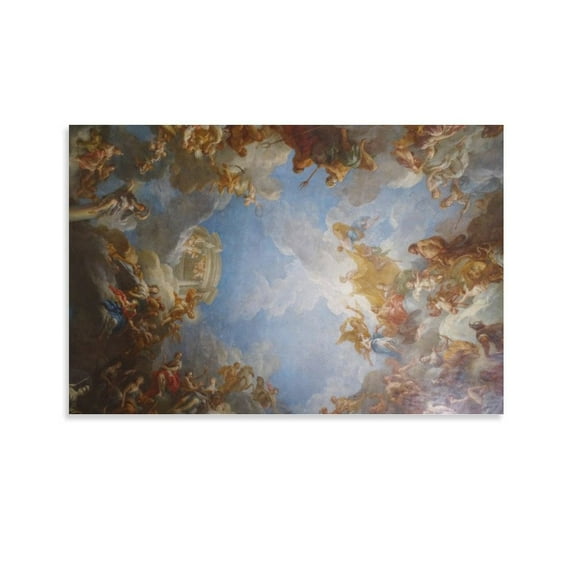 Ceiling Painting Of Palace Versailles Canvas Art Poster And Wall Art Picture Print Modern Family Bedroom Decor Posters,Unframe-style,16x24inch(40x60cm)